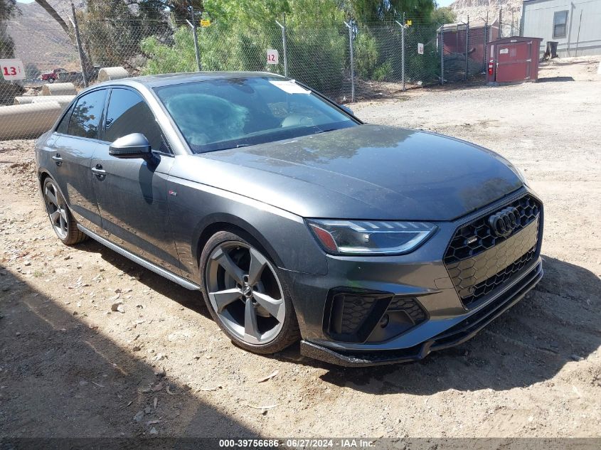 2021 AUDI A4 PREMIUM PLUS 45 TFSI S LINE QUATTRO S TRONIC