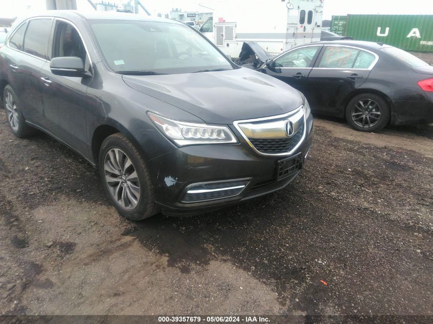 2016 ACURA MDX TECHNOLOGY   ACURAWATCH PLUS PACKAGES/TECHNOLOGY PACKAGE