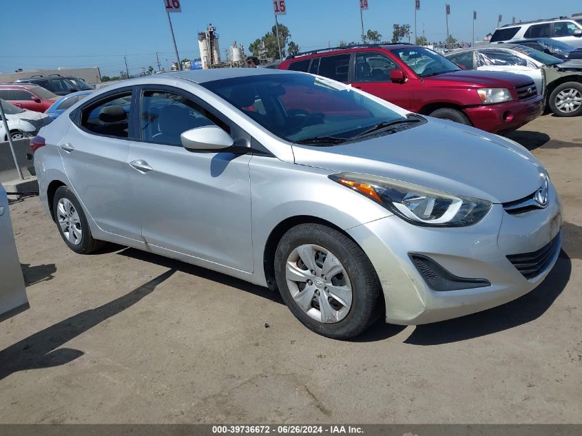 2016 HYUNDAI ELANTRA SE