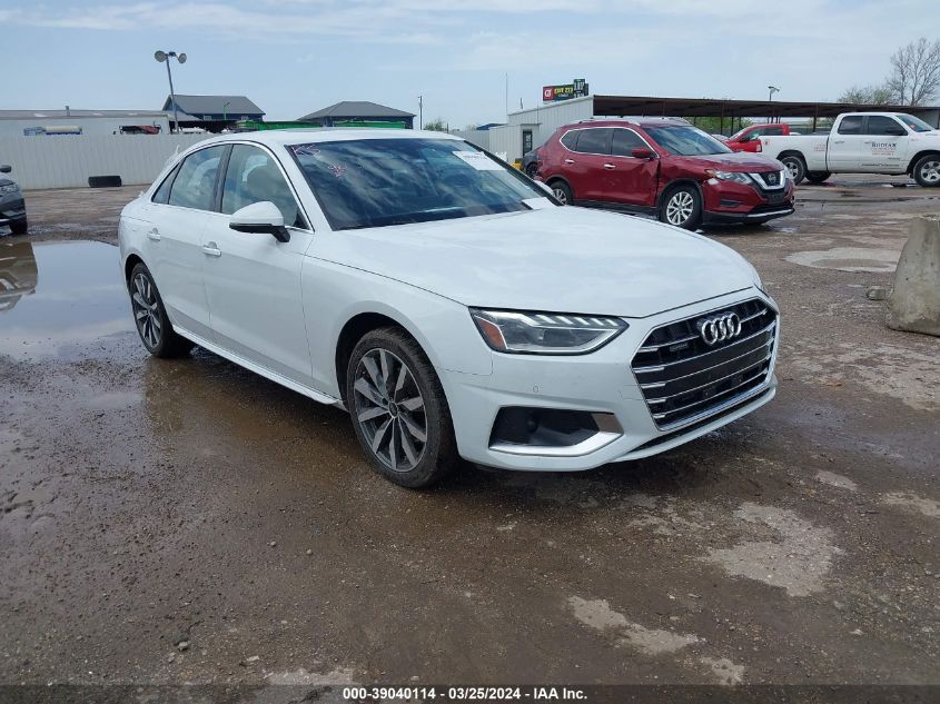 2022 AUDI A4 PREMIUM PLUS 40 TFSI QUATTRO S TRONIC