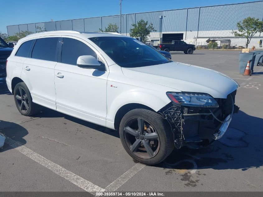 2015 AUDI Q7 3.0T S LINE PRESTIGE