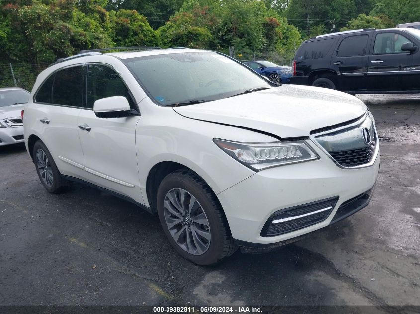 2016 ACURA MDX TECHNOLOGY   ACURAWATCH PLUS PACKAGES/TECHNOLOGY PACKAGE