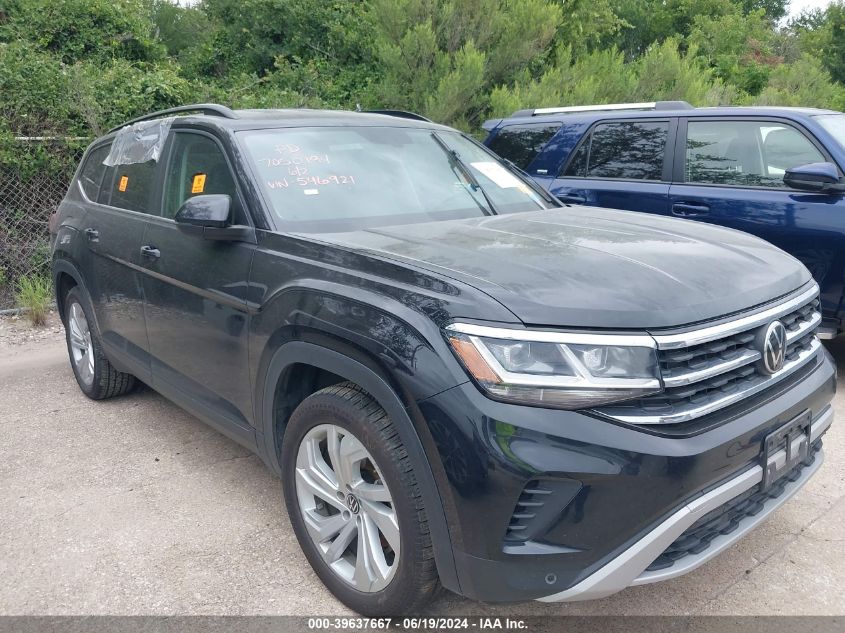 2021 VOLKSWAGEN ATLAS 3.6L V6 SE W/TECHNOLOGY