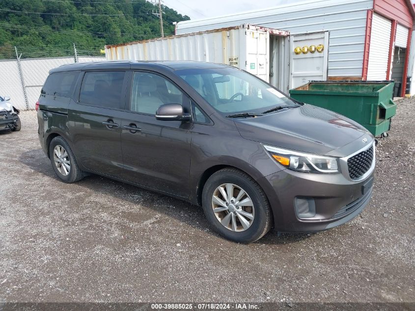 2016 KIA SEDONA LX