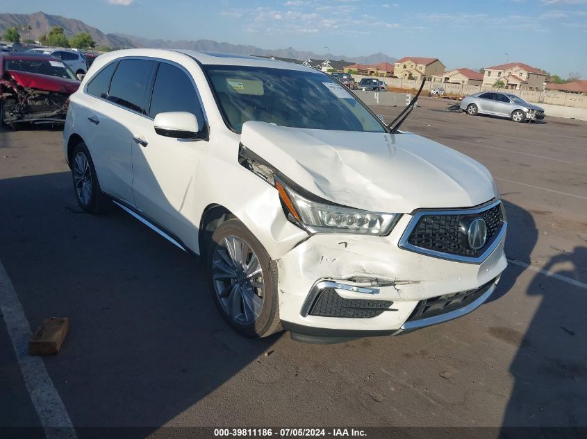 2018 ACURA MDX TECHNOLOGY PACKAGE   ACURAWATCH PLUS PKG