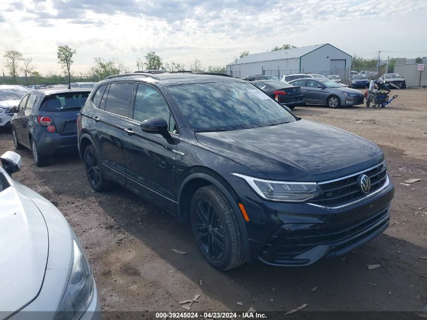 2022 VOLKSWAGEN TIGUAN 2.0T SE R-LINE BLACK