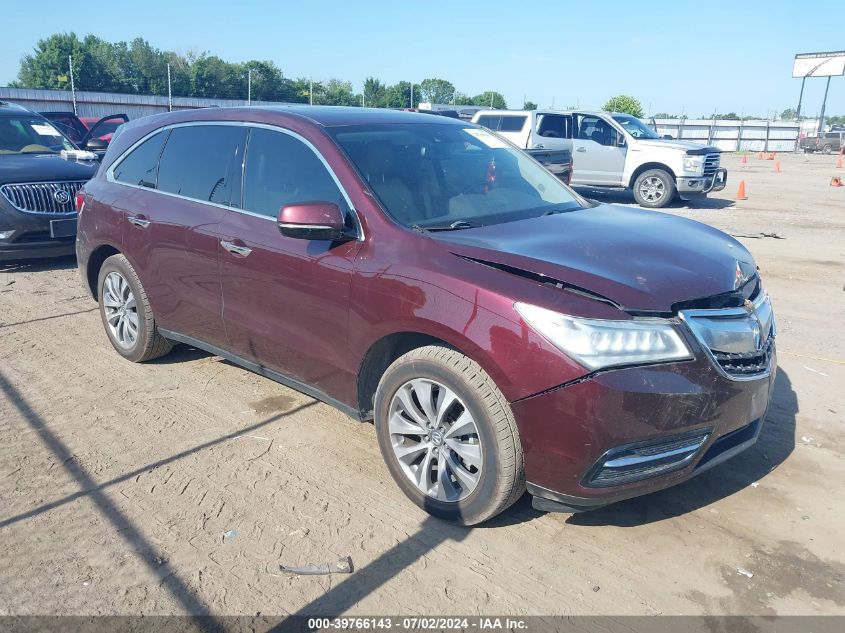 2014 ACURA MDX TECHNOLOGY