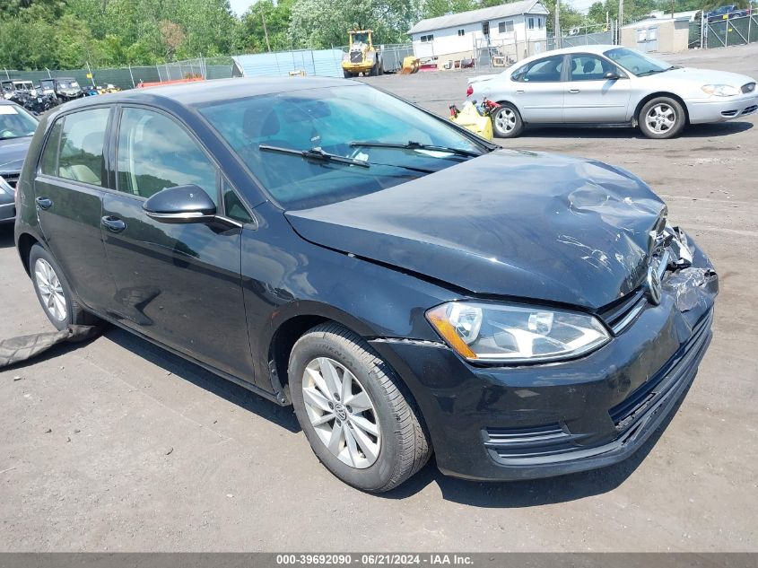 2015 VOLKSWAGEN GOLF TSI S 4-DOOR