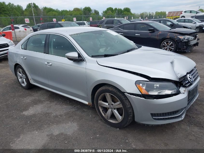 2012 VOLKSWAGEN PASSAT 2.5L SE