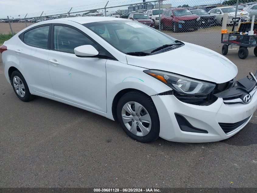 2016 HYUNDAI ELANTRA SE/SPORT/LIMITED