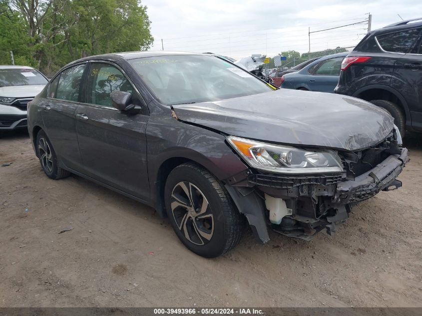 2016 HONDA ACCORD LX