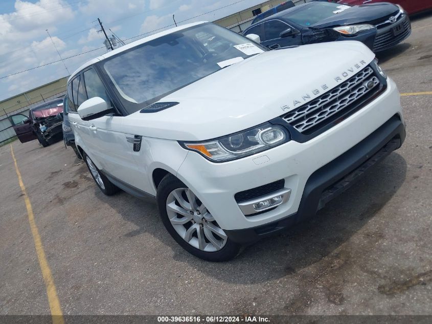 2016 LAND ROVER RANGE ROVER SPORT 3.0L V6 TURBOCHARGED DIESEL HSE TD6