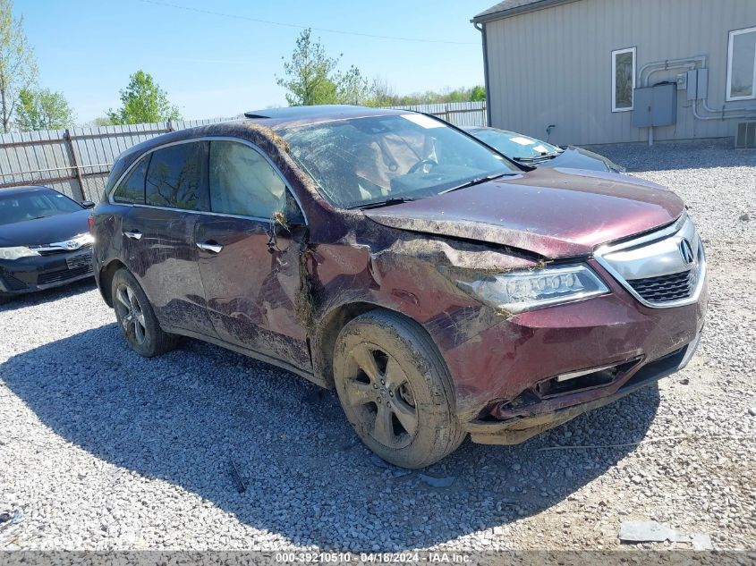 2016 ACURA MDX ACURAWATCH PLUS PACKAGE