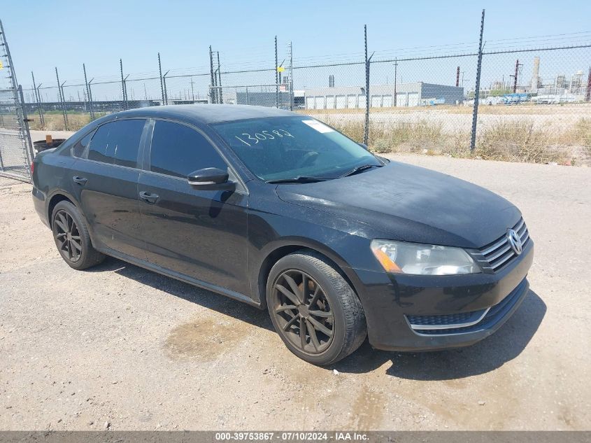 2013 VOLKSWAGEN PASSAT 2.5L S