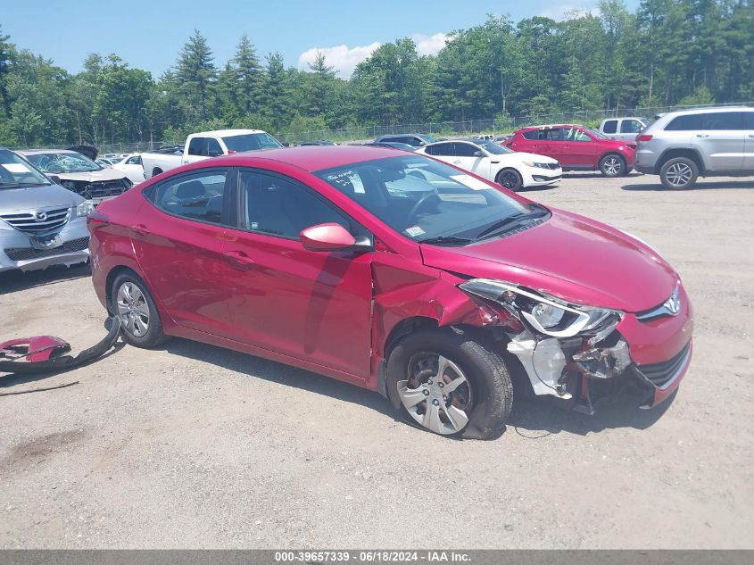 2016 HYUNDAI ELANTRA SE