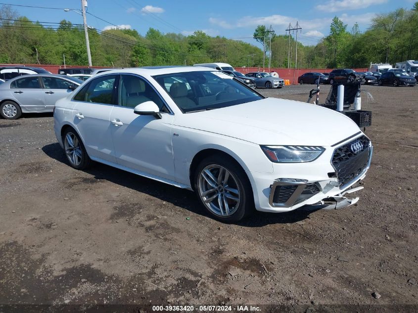 2021 AUDI A4 PREMIUM PLUS 45 TFSI S LINE QUATTRO S TRONIC