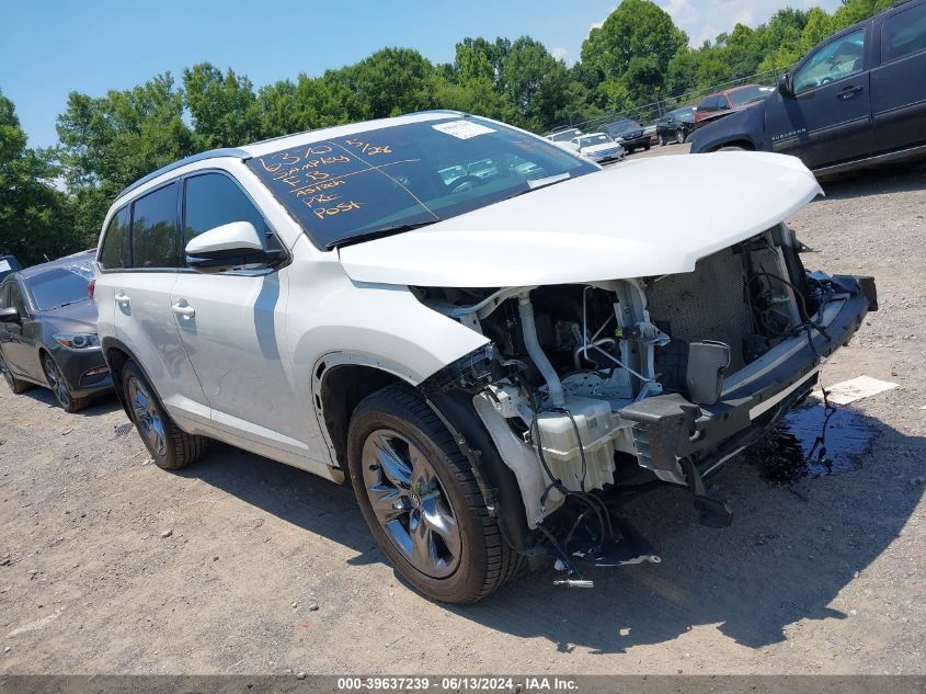 2019 TOYOTA HIGHLANDER LIMITED PLATINUM