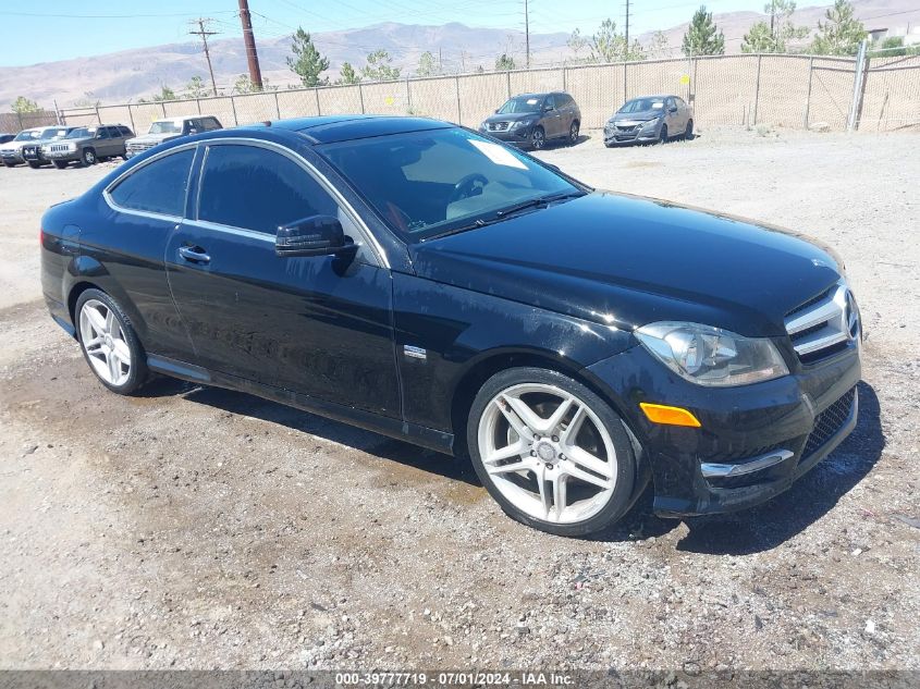 2012 MERCEDES-BENZ C 250