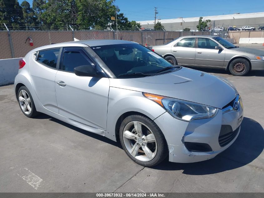 2012 HYUNDAI VELOSTER BASE W/BLACK