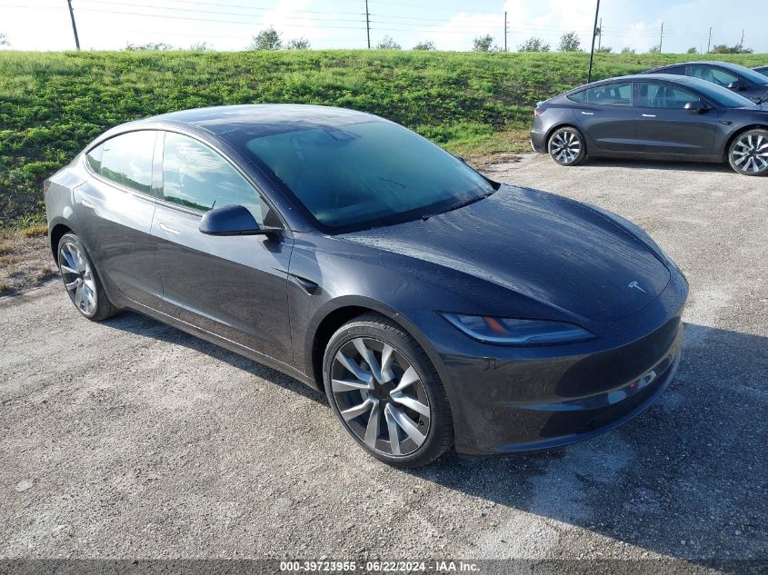 2024 TESLA MODEL 3 REAR-WHEEL DRIVE