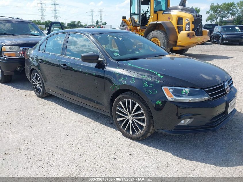 2016 VOLKSWAGEN JETTA 1.8T SPORT