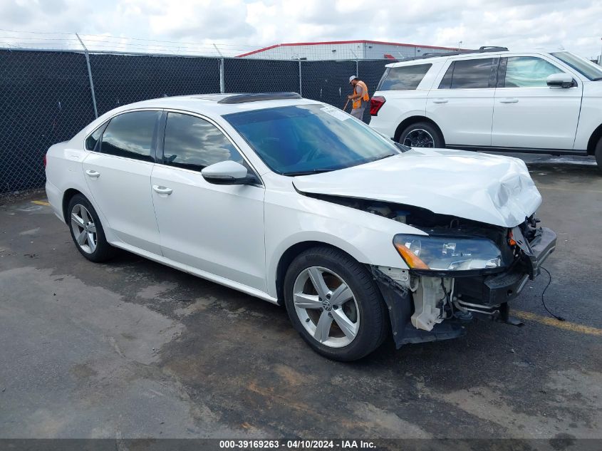 2012 VOLKSWAGEN PASSAT 2.5L SE