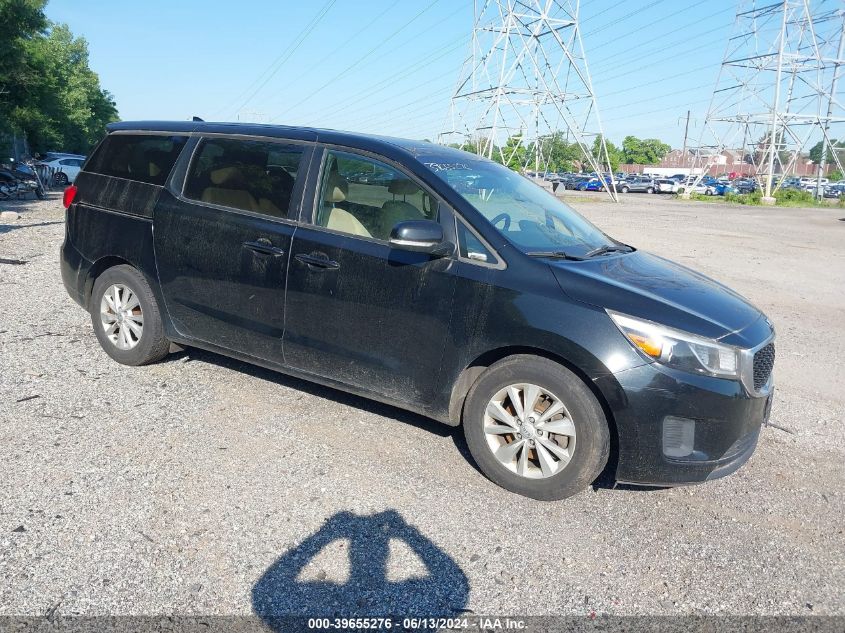 2017 KIA SEDONA LX