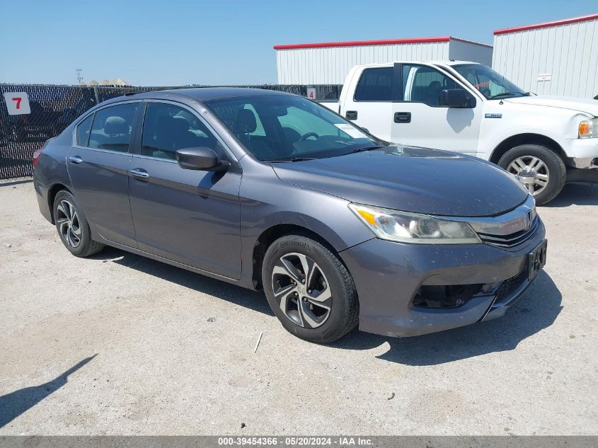 2016 HONDA ACCORD LX