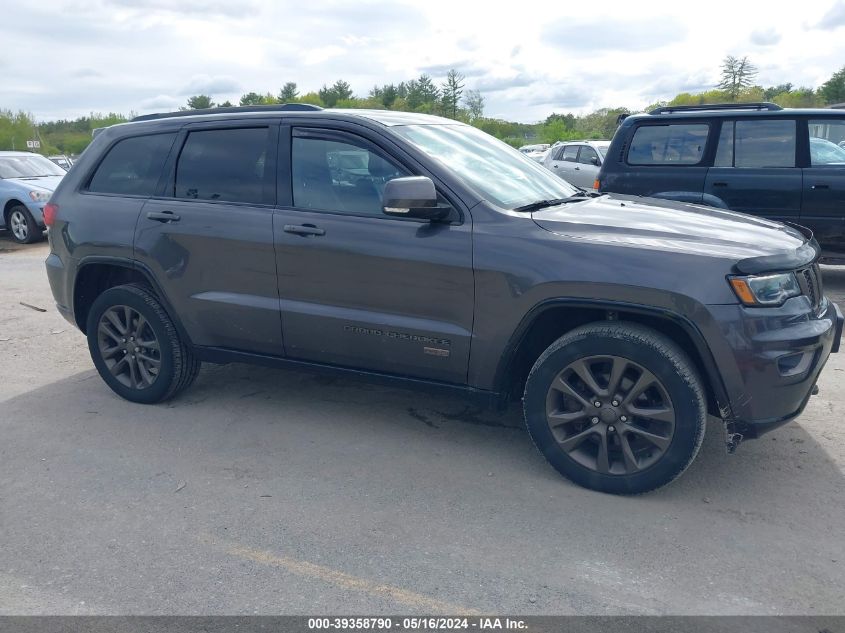 2016 JEEP GRAND CHEROKEE LIMITED 75TH ANNIVERSARY