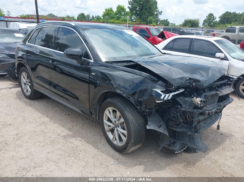 2022 AUDI Q3 PREMIUM PLUS 45 TFSI S LINE QUATTRO TIPTRONIC