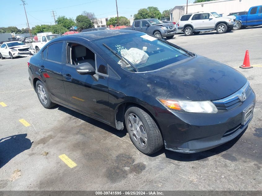 2012 HONDA CIVIC HYBRID