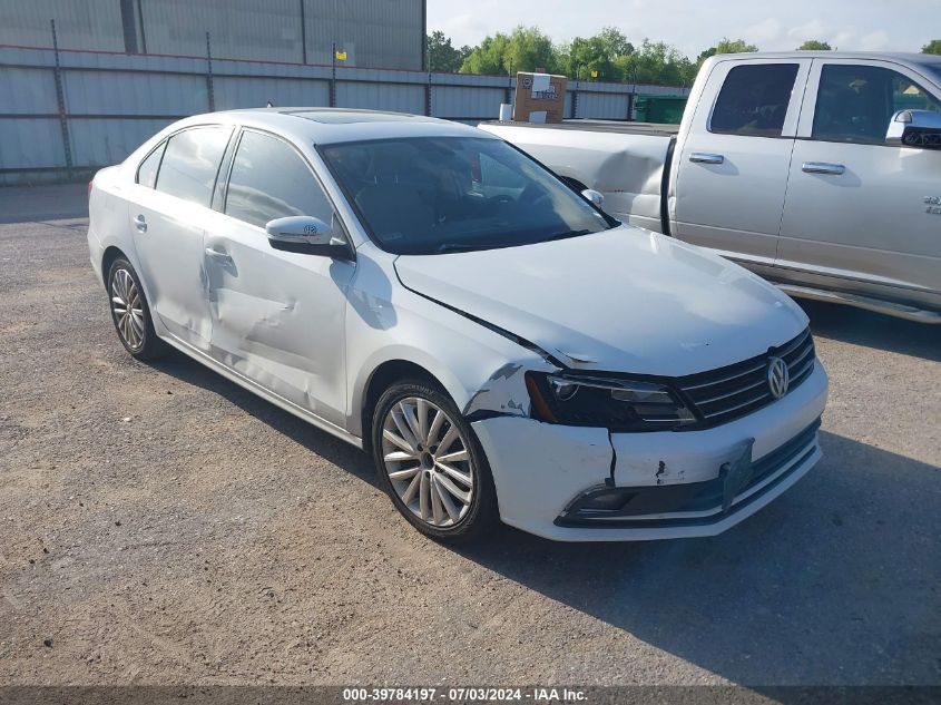 2016 VOLKSWAGEN JETTA 1.8T SEL