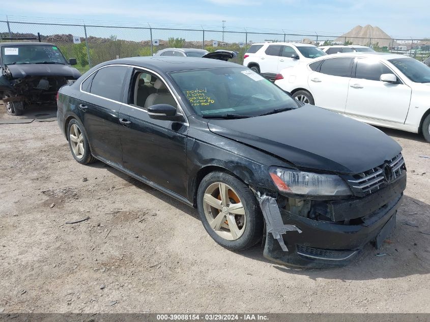 2013 VOLKSWAGEN PASSAT 2.0L TDI SE