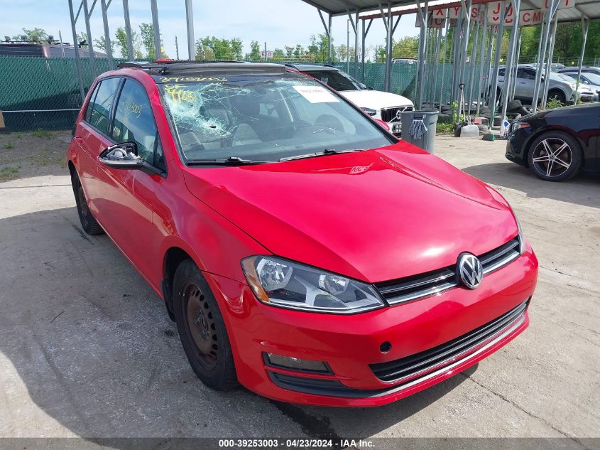 2015 VOLKSWAGEN GOLF TDI SE 4-DOOR