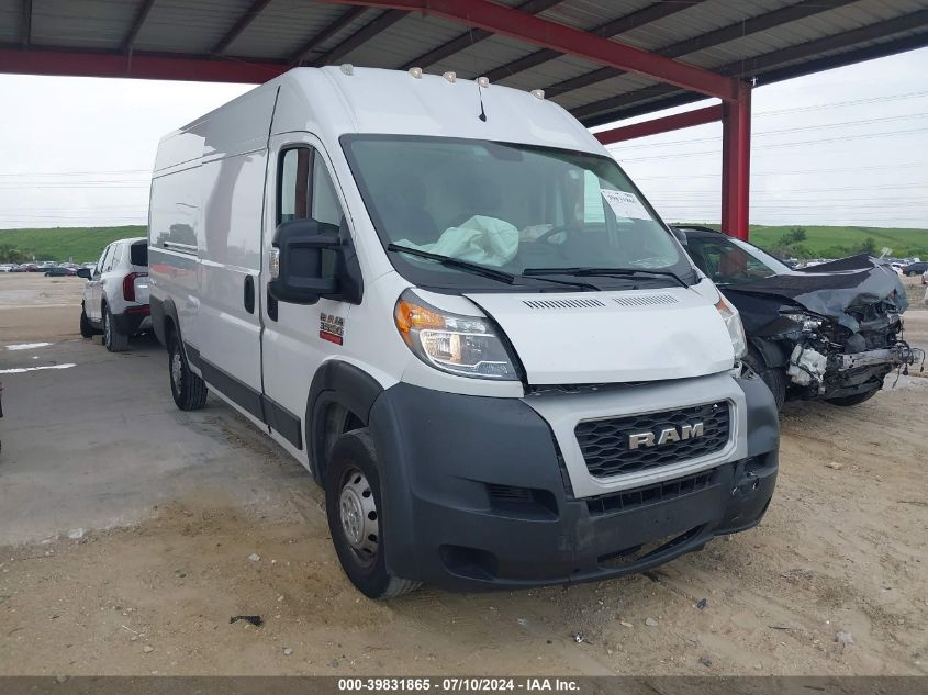 2019 RAM PROMASTER 3500 CARGO VAN HIGH ROOF 159 WB EXT