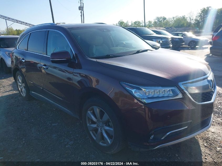 2016 ACURA MDX ADVANCE   ENTERTAINMENT PACKAGES/ADVANCE PACKAGE