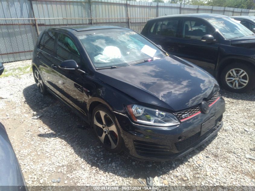 2016 VOLKSWAGEN GOLF GTI AUTOBAHN 4-DOOR