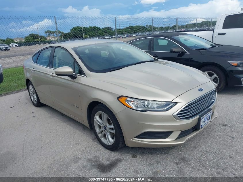 2018 FORD FUSION S HYBRID