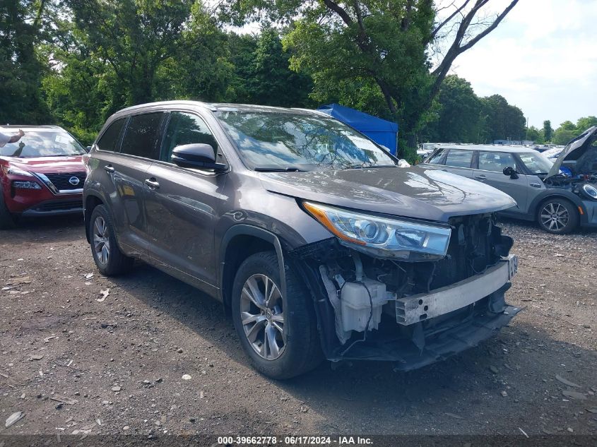 2015 TOYOTA HIGHLANDER XLE V6