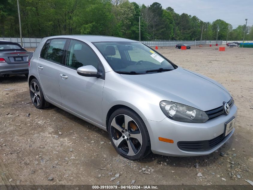 2012 VOLKSWAGEN GOLF 2.5L 4-DOOR