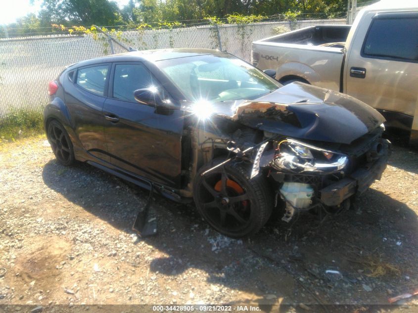 2013 HYUNDAI VELOSTER TURBO W/BLUE