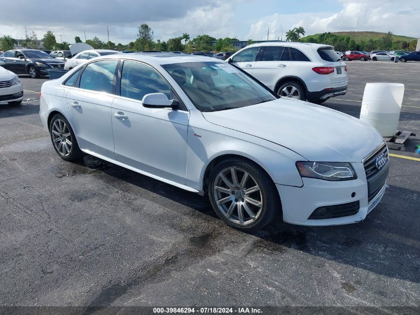 2012 AUDI A4 2.0T PREMIUM