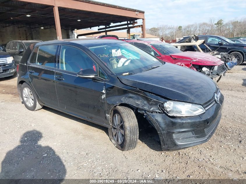 2016 VOLKSWAGEN GOLF TSI S 4-DOOR