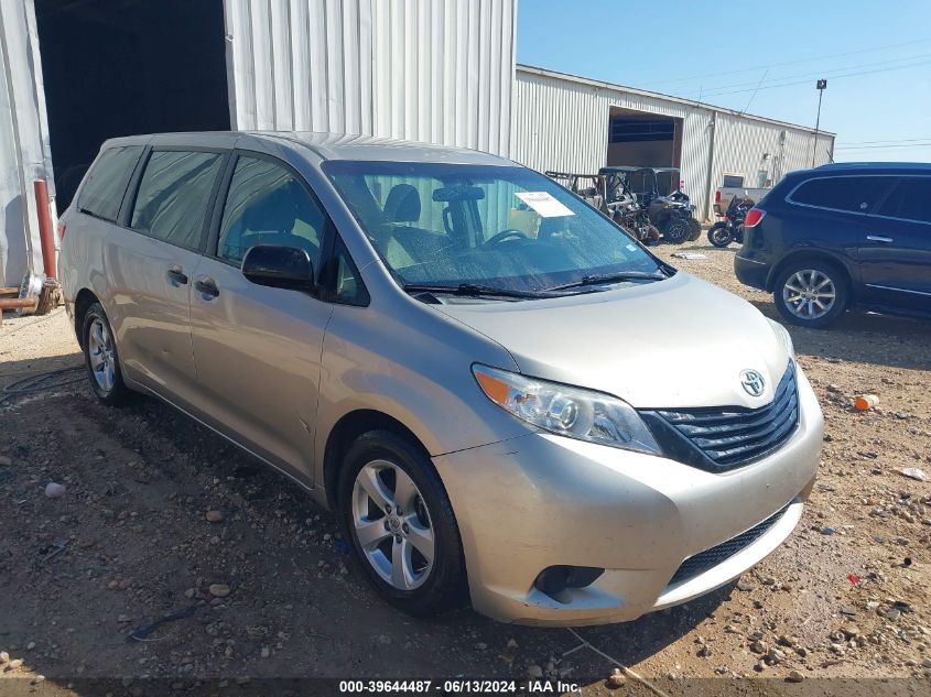 2015 TOYOTA SIENNA L 7 PASSENGER