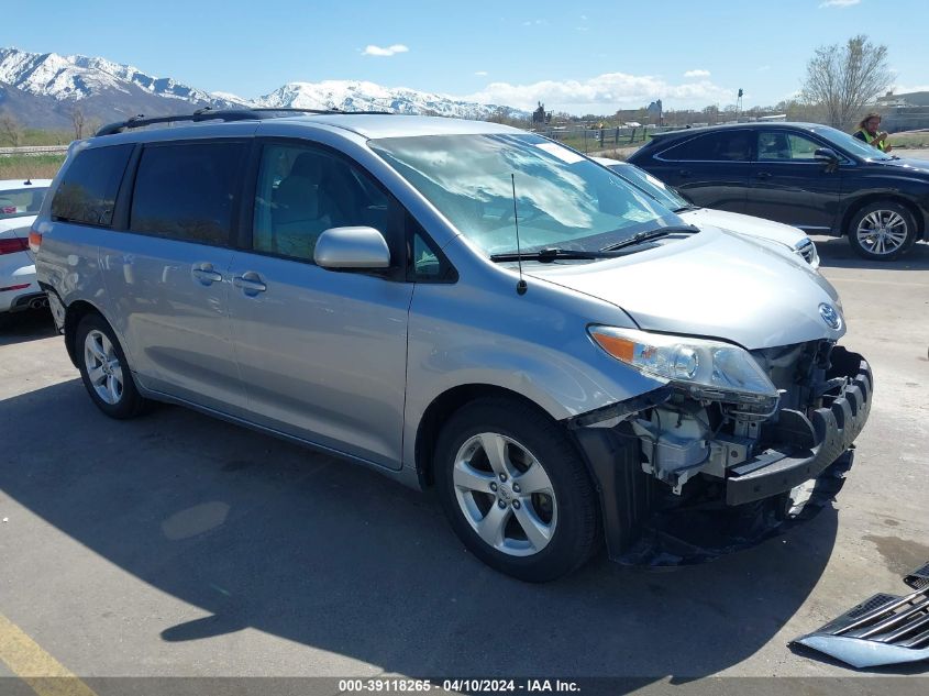 2012 TOYOTA SIENNA LE V6 8 PASSENGER