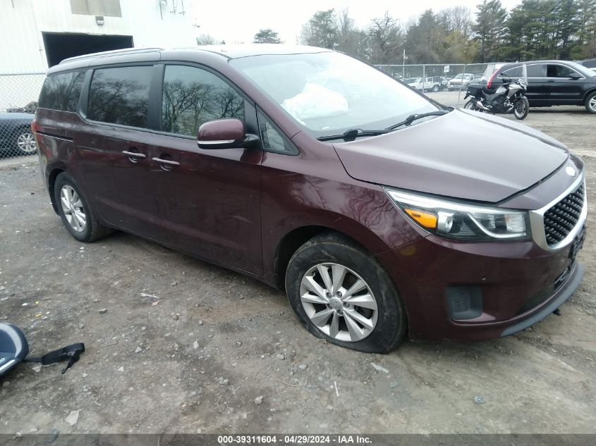 2018 KIA SEDONA LX