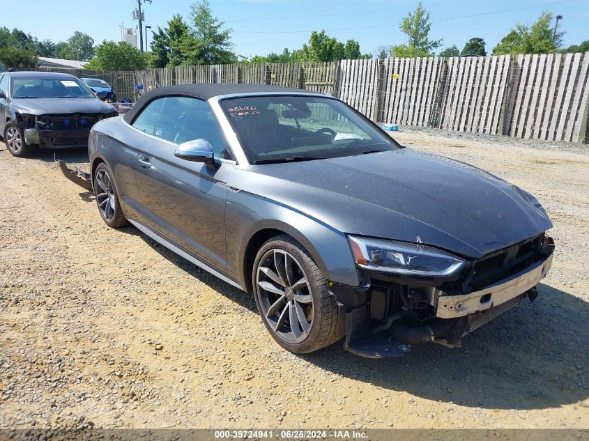 2018 AUDI S5 3.0T PREMIUM PLUS