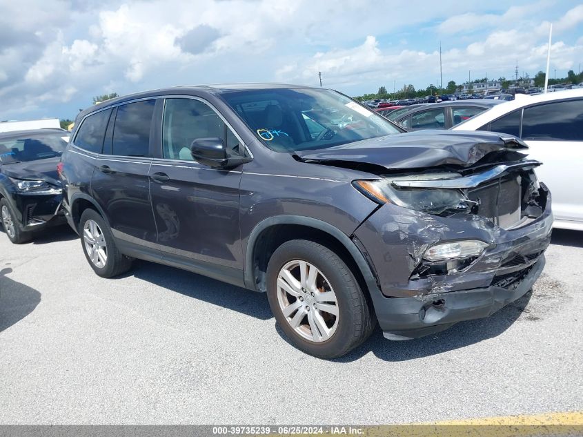 2018 HONDA PILOT LX