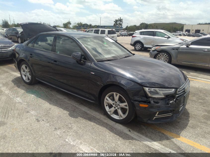 2018 AUDI A4 2.0T PREMIUM/2.0T TECH PREMIUM