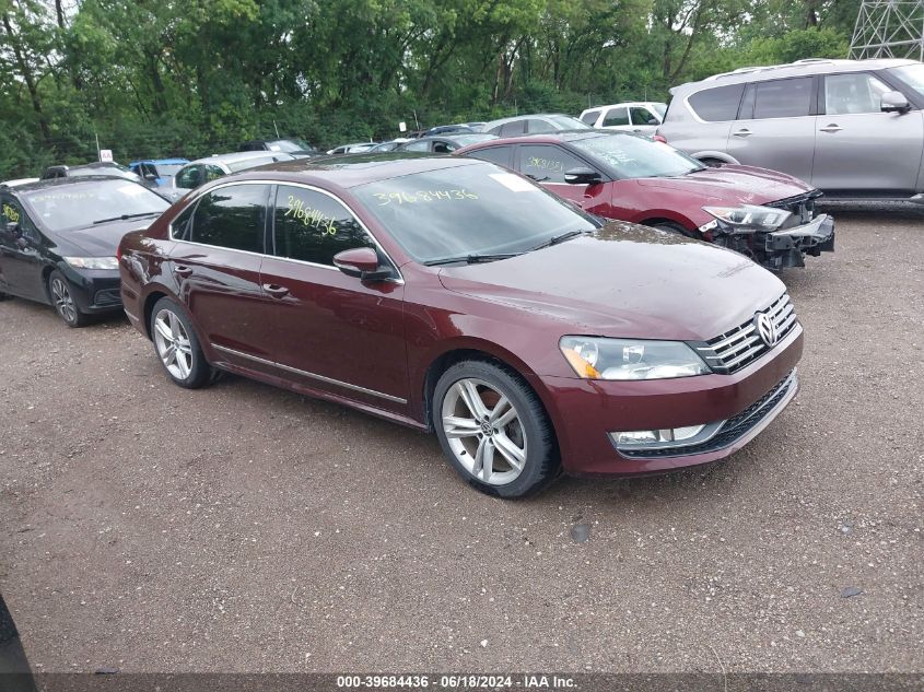 2012 VOLKSWAGEN PASSAT 2.0L TDI SE